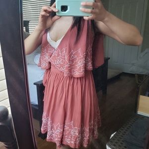 Free People beaded mini dress or tunic XS